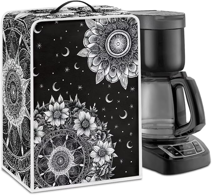 Mandala Sun Moon Coffee Machines Covers by PJHEQOXE
