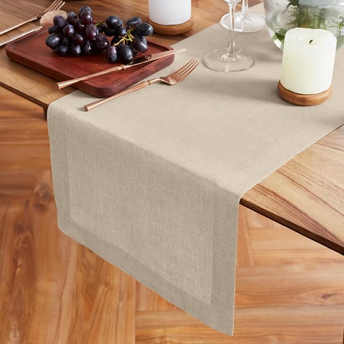Solino Home Linen Table Runner 60 Inches - Image 2