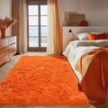 ONASAR Orange Area Rugs for Bedroom Living Room, Washable Fluffy 4x6 Indoor by ONASAR