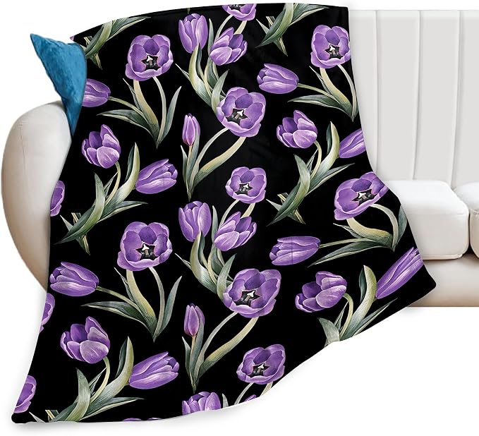 Purple Tulip Blanket Flower Gifts by citari