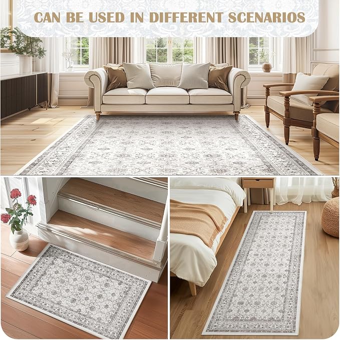 jinchan Floral 2x3 Rugs for Entryway - Image 6