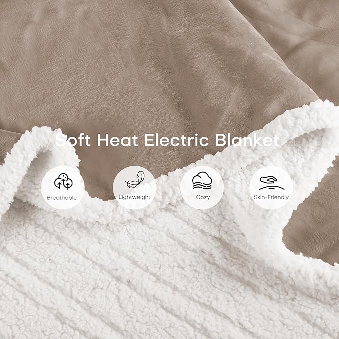 Electric Heated Blanket Twin Size 62"x84" - Image 5