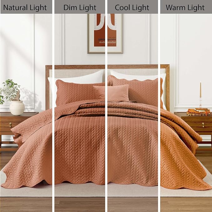 IR Imperial Rooms California King Quilt Bedding Set Size + 2 Pillow Shams - Image 6