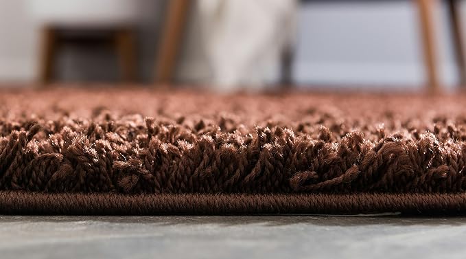 Unique Loom Solid Shag Collection Area Rug - Image 5