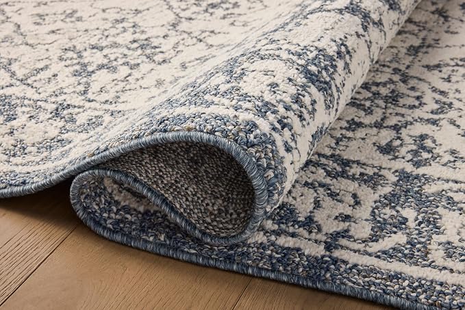 Loloi Magnolia Home by Joanna Gaines Gigi Collection GIG-02 Ivory/Blue 2'-7" x - Image 4