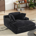 67" Chaise Lounge Chair Indoor, Cozy Oversized Fluffy Sofa by Unknown