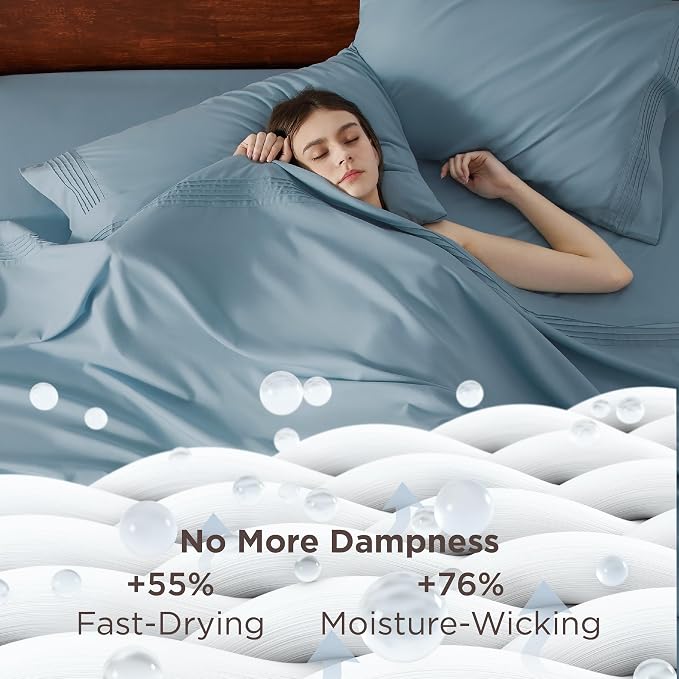 Bedsure Deep Pocket Twin Sheets Set - Image 3