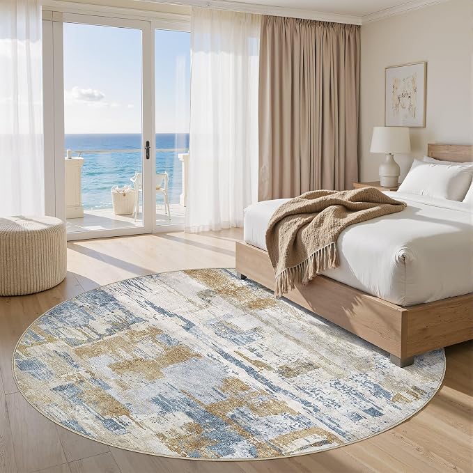 Abstract Living Room Rug 9x9 - Image 2