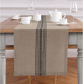 Solino Home Linen Striped Table Runner 120 Inches Long by SolinoHome