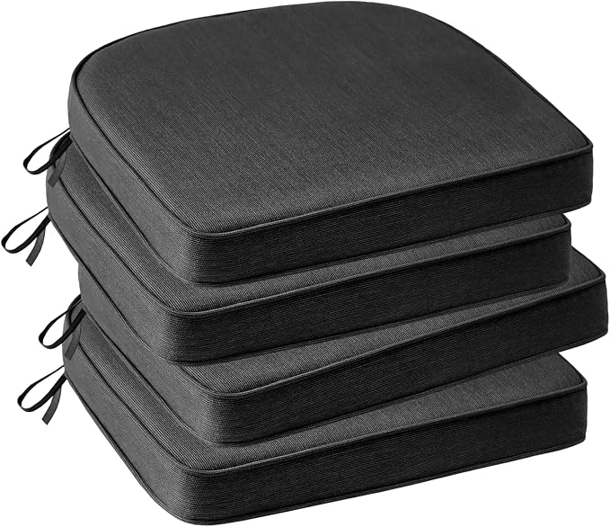 Outdoor Sunbrella Round Corner Seat Cushion, Non Slip Seat Cushion Pads by Supdurplus