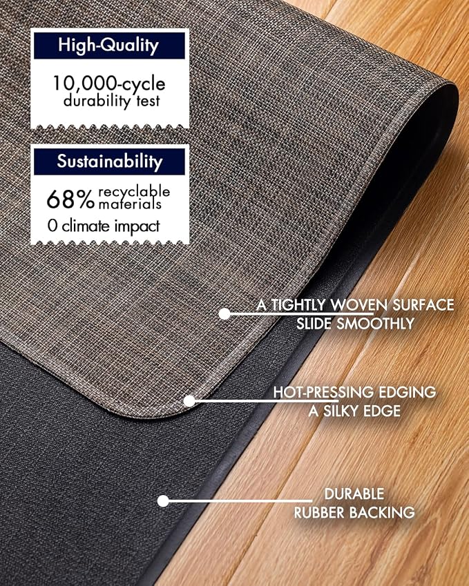 Office Chair Mat for Hardwood Floor Under Desk Computer Rolling Chair Mat for - Image 4