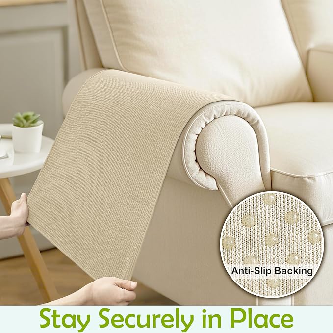 Couch Arm Covers, Waterproof Armrest Cover - Image 5