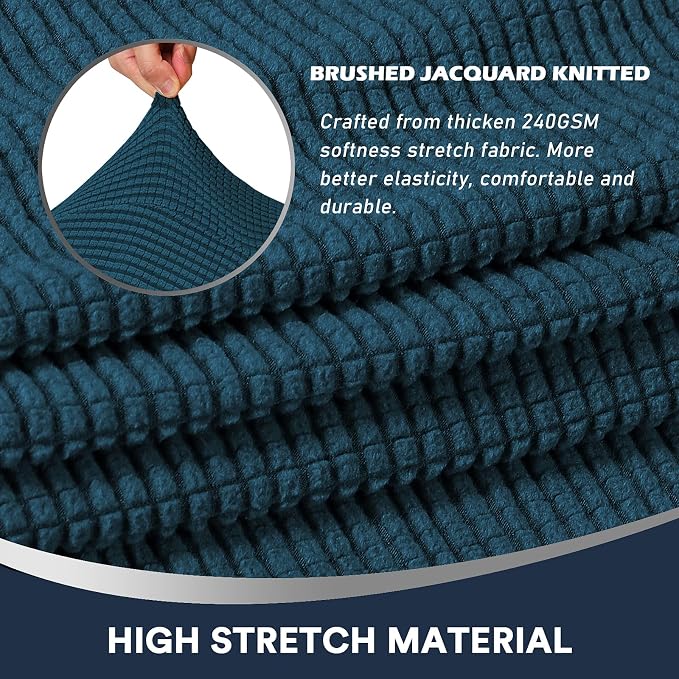 Stretch Sofa Arm Covers Spandex Jacquard Anti-Slip Couch Arm Covers - Image 4