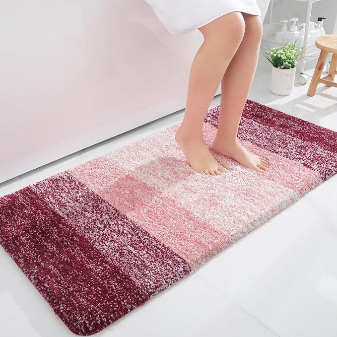 OLANLY Bathroom Runner Rugs 44x24, Extra Soft Absorbent Microfiber Bath Rugs by OLANLY
