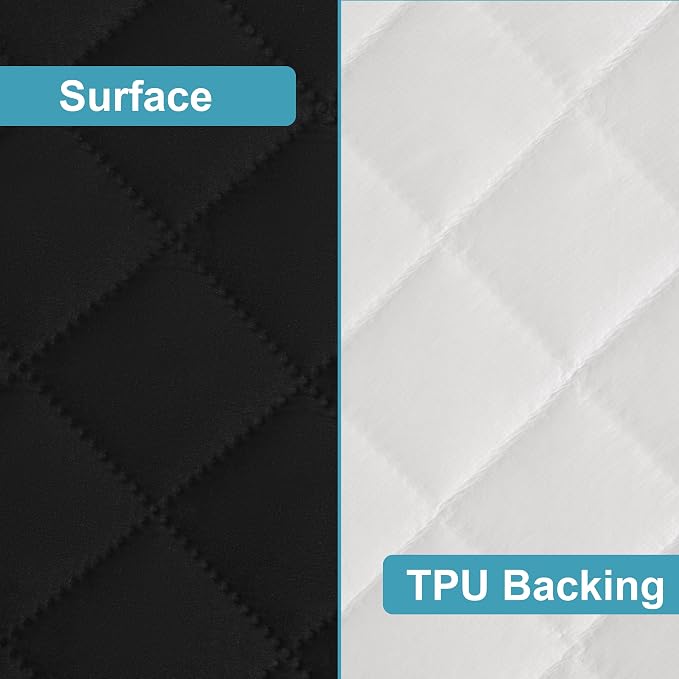 NTBAY 2 Pack Waterproof Mini Crib Mattress Protector, Quilted 24"x38" Fitted - Image 3