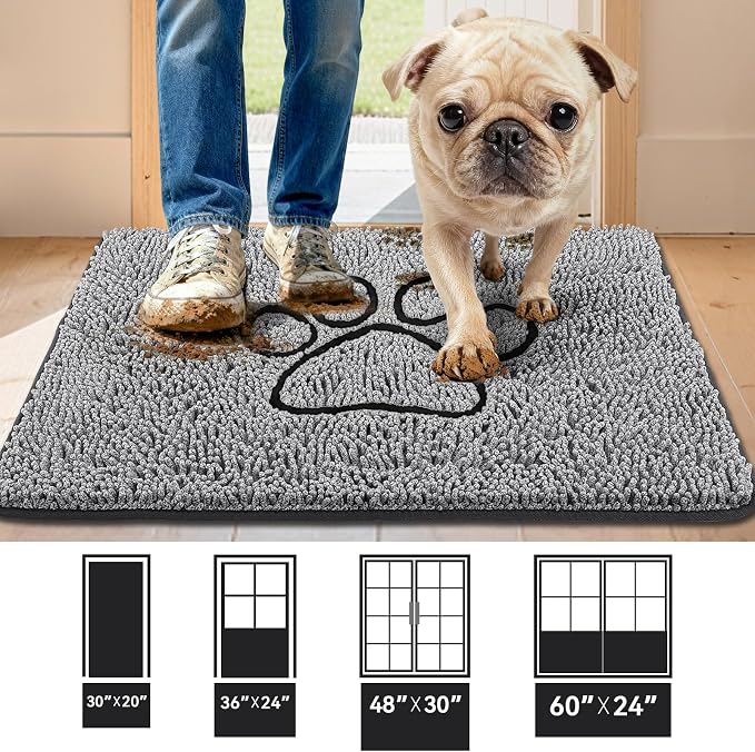 Bcoimo Super Absorbent Dog Door Mat, Pet Rugs - Image 2