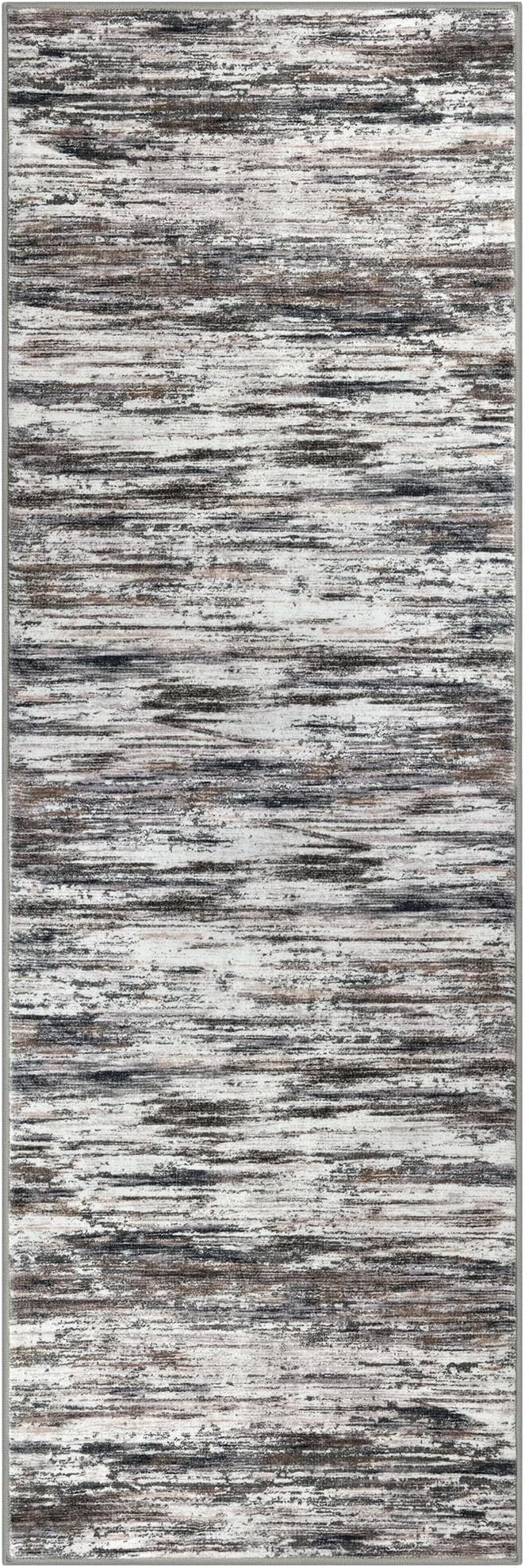 2x6 Modern Abstract Runner Rug for Hallways, Non-Shedding Washable Runners for - Image 8