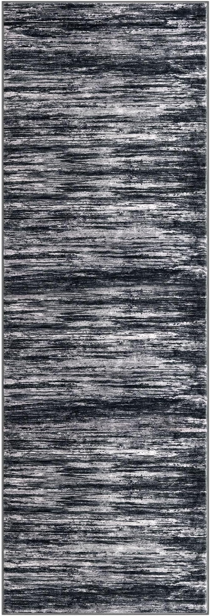 2x6 Modern Abstract Runner Rug for Hallways, Non-Shedding Washable Rug for - Image 8