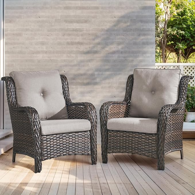 Outdoor Chair Cushions-Patio Chair Cushions Set of 2 - Image 2