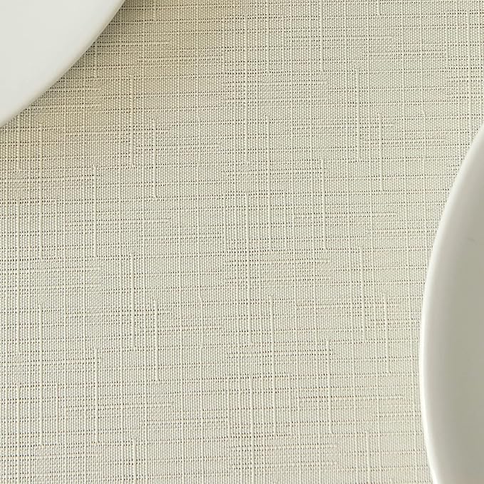 maxmill Rectangle Slubby Textured Tablecloth Waterproof Spillproof Wrinkle Free - Image 9