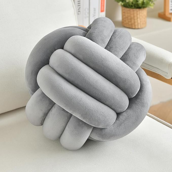 Decorative Throw Knot Pillow Ball by LUSJNGE