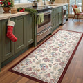 jinchan Elora 3x8 Floral Runner Rug by JINCHAN