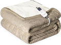 Heat Blanket 62”x84” Twin Size, Soft Flannel & Sherpa Reversible Electric by Unknown