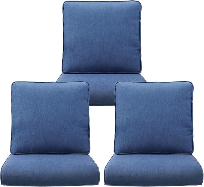 Outdoor Chair Cushions 3 Packs by Pugire