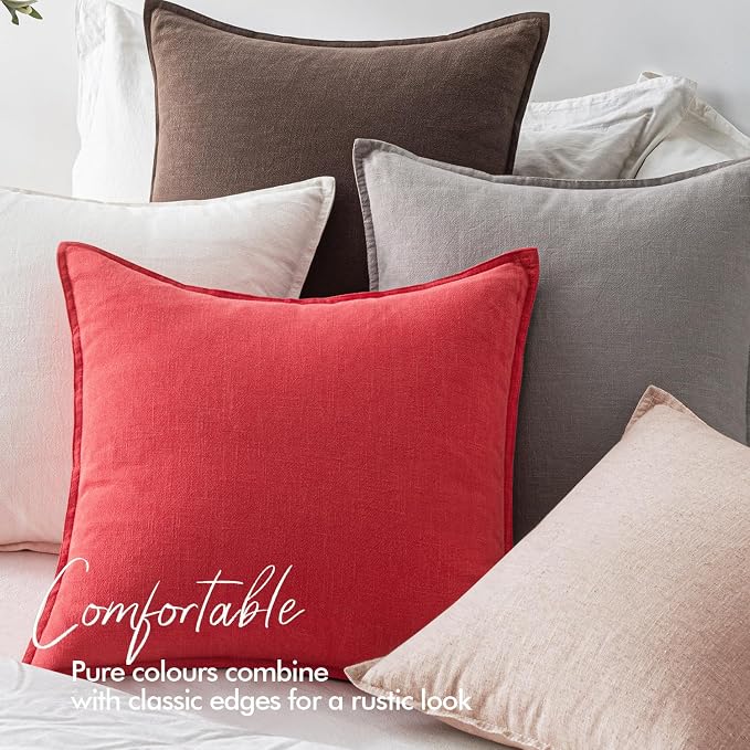 EMEMA Christmas Throw Pillow Covers Decorative Linen Pillow Covers 18x18 Inch - Image 5