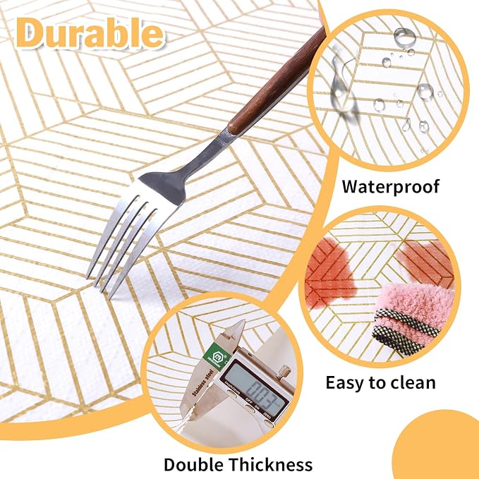 Shelf Liners for Kitchen Cabinets Non Adhesive Shelf Liner Paper Non-Slip - Image 4