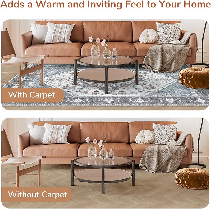 OPPODREAM Thin Area Rugs 9x12 Living Room, Washable Rugs 9x12 - Image 8