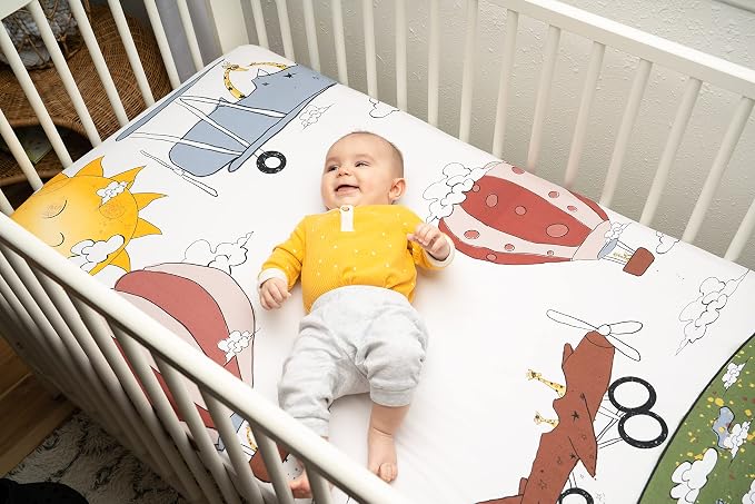 JumpOff Jo - Fitted Crib Sheet, Super Soft 100% Cotton Sheet - Image 3