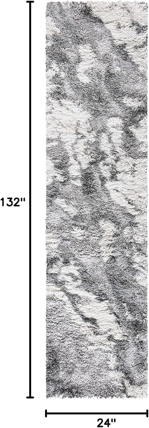 SAFAVIEH Horizon Shag Collection Runner Rug - Image 2