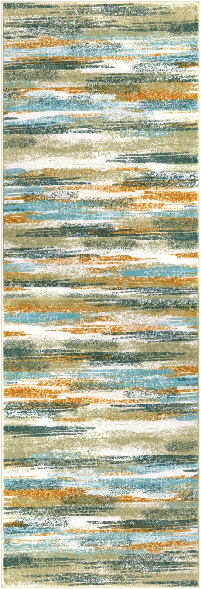 Modern Abstract Runner Rug 3x8 - Image 9