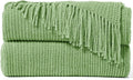 inhand Basil Throw Blanket for Couch Bed, Chunky Chenille Woven Soft Warm by inhand