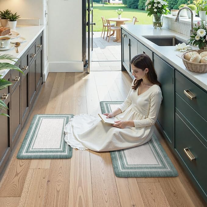 KIMODE Anti Fatigue Kitchen Mats, Farmhouse Kitchen Rugs Non Slip Rubber Backing - Image 9
