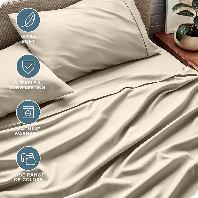 Bare Home Split California King Sheet Set - Image 5