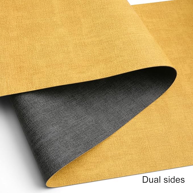 Table Runners 94 Inches Long, Dual-Sided Faux Leather Farmhouse Table Runner - Image 2