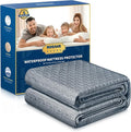 Premium 100% Waterproof Cal King Mattress Protector, Breathable Cooling 3D Air by BOSANE