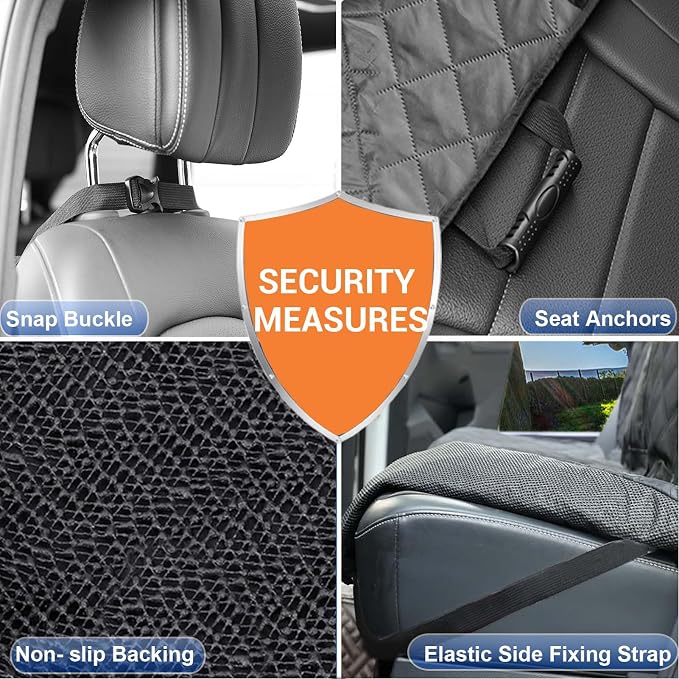 Dog Car Seat Cover for Back Seat Bench Cover, Compatible for Armrest 100% - Image 5