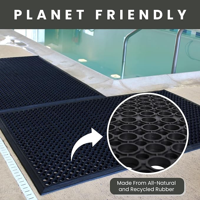 Envelor Anti Fatigue Rubber Floor Mat Non-Slip Restaurant Mat - Image 4