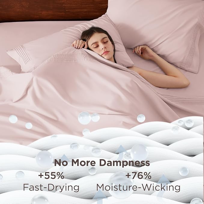 Bedsure Twin XL Sheets Dorm Bedding, GentleSoft Breathable Extra Long Twin - Image 3