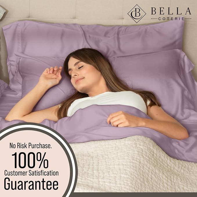 Bella Coterie Luxury Bamboo Viscose Queen Size Sheet Set | 100% Organically - Image 5
