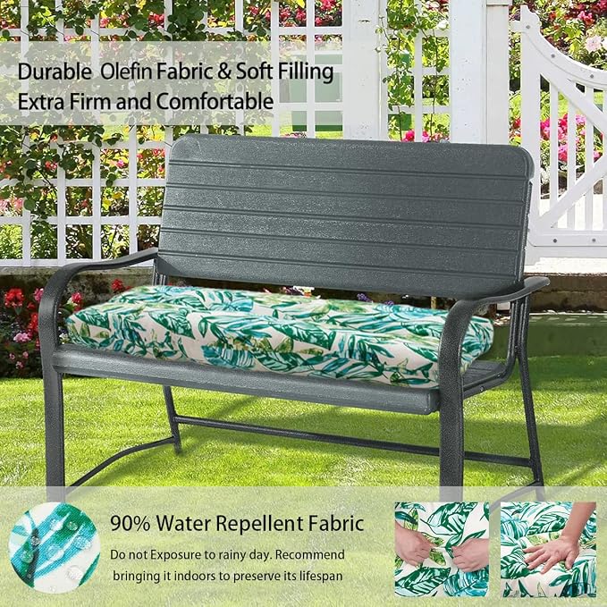 FUNHOME Outdoor Bench Cushion 45 x18 inch - Image 3