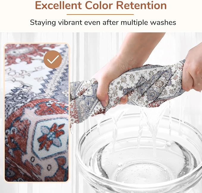 OPPODREAM Thin 6x9 Area Rugs, Washable Rug 6x9 - Image 6