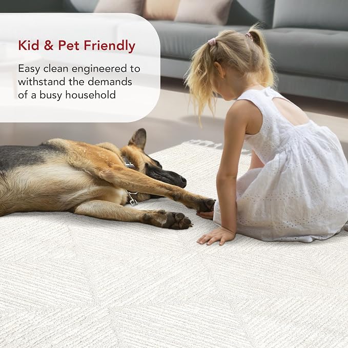 nuLOOM Kerry Cream, Soft and Cozy, High Traffic, Stain Resistant, Easy Clean - Image 6