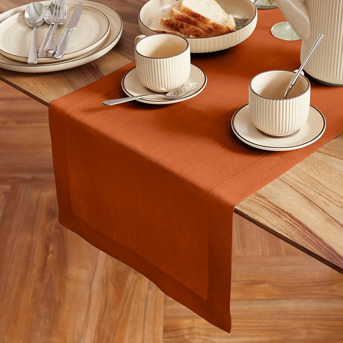 Solino Home Linen Table Runner 72 Inches Long - Image 2