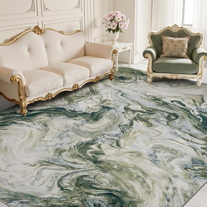8x10 Area Rugs for Living Room, Modern Abstract Rug for Bedroom, Contemporary by PADOOR