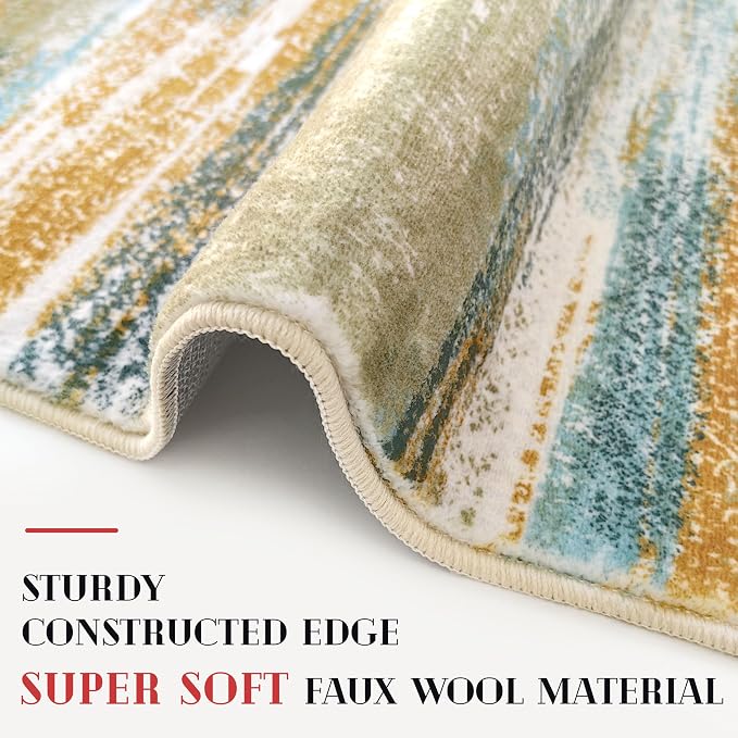 Modern Abstract Runner Rug 2.6x16 - Image 5