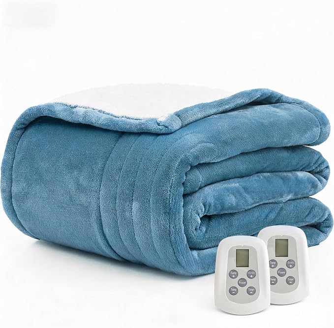 Heated Blanket Electric Blanket Queen Size 84"x90" Fast Heating Electric Blanket by WATOFT